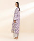 Women's Unstitched Khaddar Embroidered Purple 2 Piece Suit